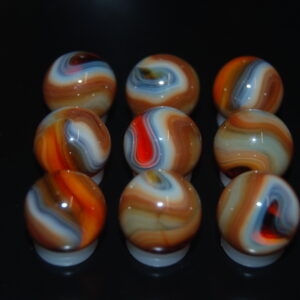 9 Beautiful HTF Jabo Classic Swirl Marbles