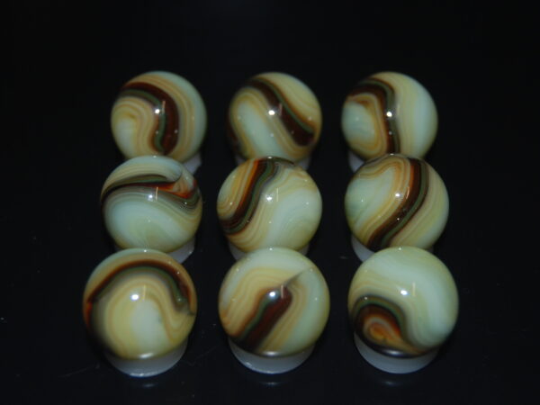 9 Beautiful HTF Jabo Classic Swirl Marbles