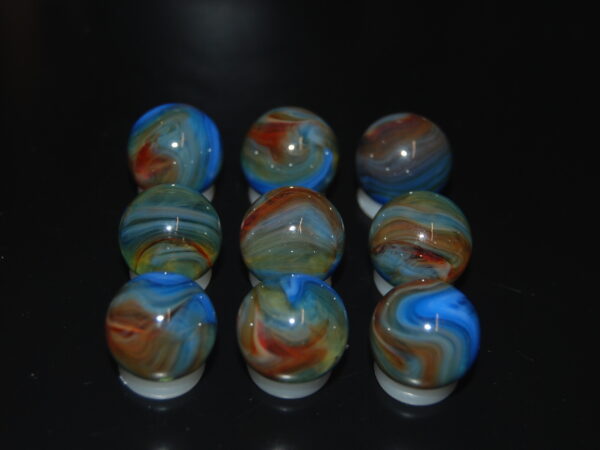 9 Beautiful HTF Jabo Classic Swirl Marbles