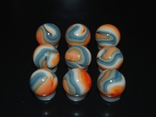 9 Beautiful HTF Jabo Classic Swirl Marbles