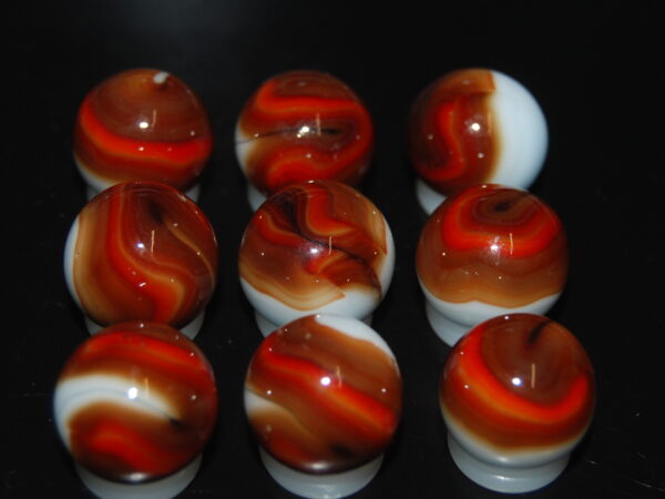 9 Beautiful HTF Jabo Classic Swirl Marbles