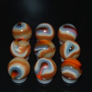 9 Beautiful HTF Jabo Classic Swirl Marbles