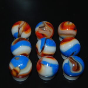 9 Beautiful HTF Jabo Classic Swirl Marbles