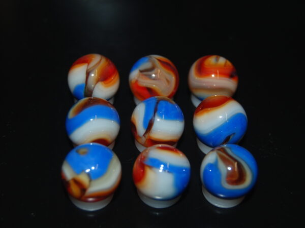 9 Beautiful HTF Jabo Classic Swirl Marbles