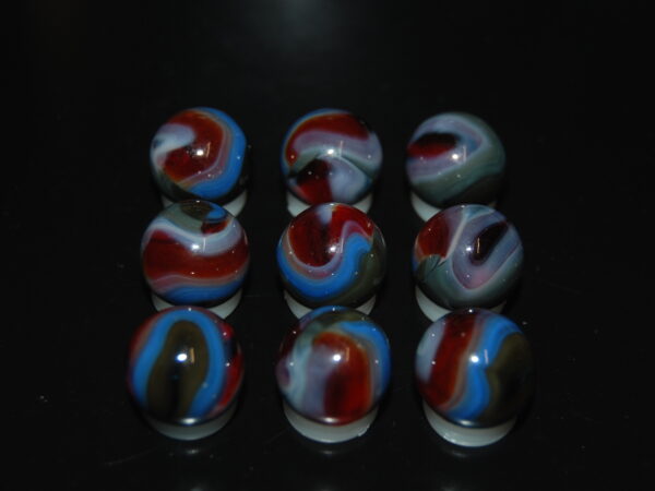 9 Beautiful HTF Jabo Classic Swirl Marbles