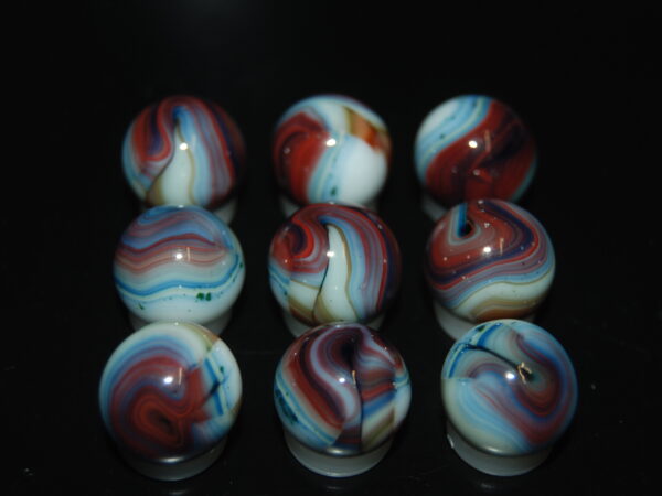 9 Beautiful HTF Jabo Classic Swirl Marbles