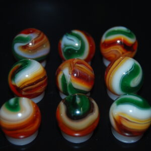 9 Beautiful HTF Jabo Classic Swirl Marbles