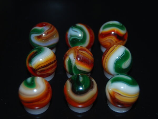 9 Beautiful HTF Jabo Classic Swirl Marbles