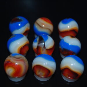 9 Beautiful HTF Jabo Classic Swirl Marbles