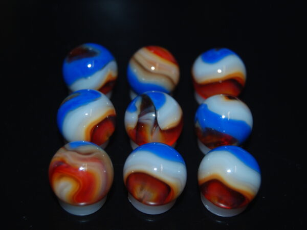 9 Beautiful HTF Jabo Classic Swirl Marbles