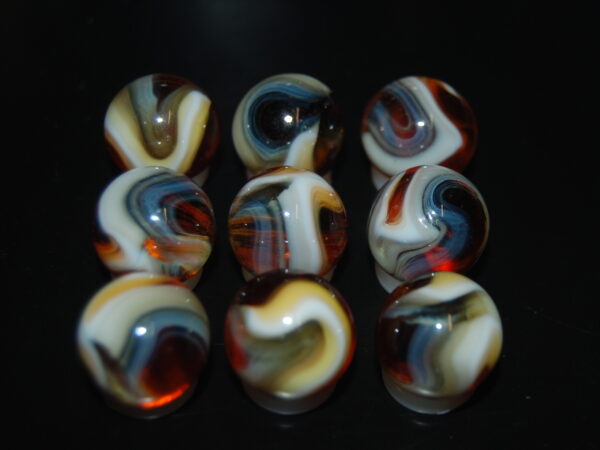 9 Beautiful HTF Jabo Classic Swirl Marbles