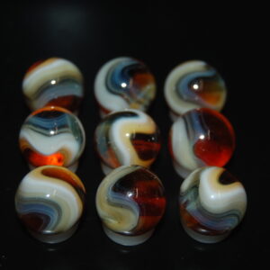 9 Beautiful HTF Jabo Classic Swirl Marbles