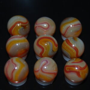 9 Beautiful HTF Jabo Classic Swirl Marbles