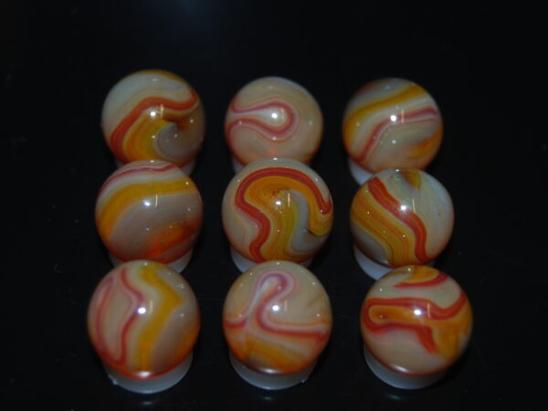 9 Beautiful HTF Jabo Classic Swirl Marbles