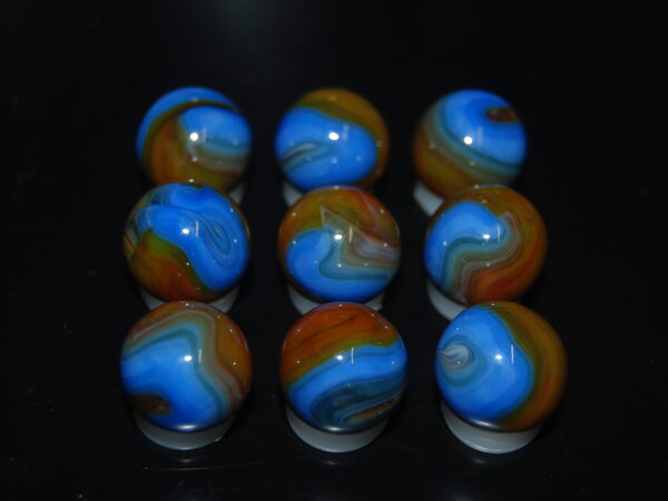 9 Beautiful HTF Jabo Classic Swirl Marbles