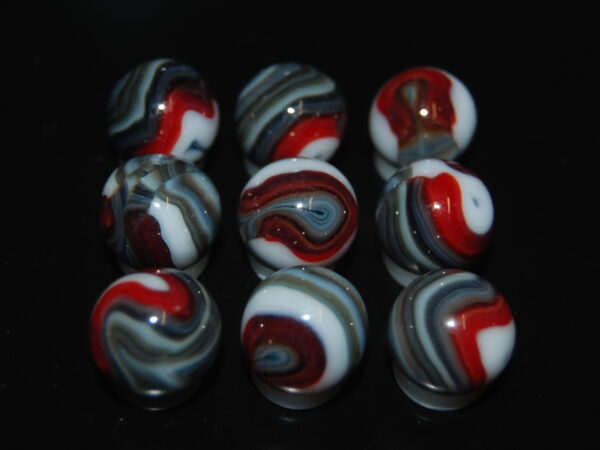 9 Beautiful HTF Jabo Classic Swirl Marbles