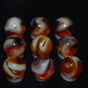 9 Beautiful HTF Jabo Classic Swirl Marbles