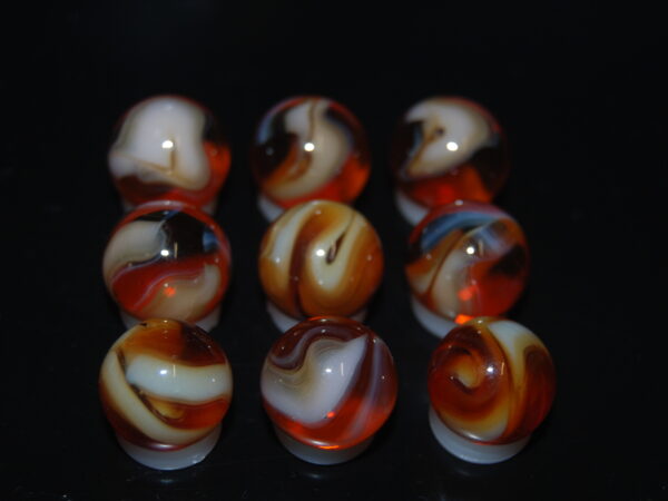 9 Beautiful HTF Jabo Classic Swirl Marbles