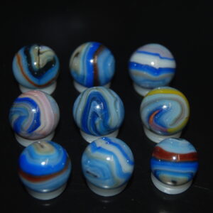 9 Beautiful HTF Jabo Classic Swirl Marbles