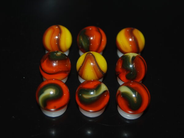 9 Beautiful HTF Jabo Classic Swirl Marbles