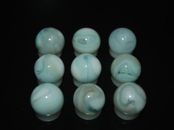 9 Beautiful HTF Jabo/Fenton Classic Swirl Marbles