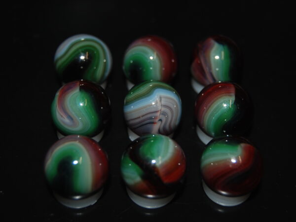 9 Beautiful HTF Jabo Classic Swirl Marbles