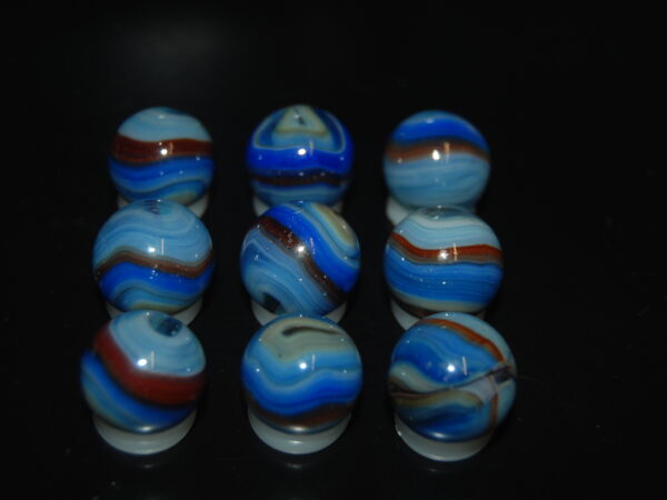 9 Beautiful HTF Jabo Classic Swirl Marbles