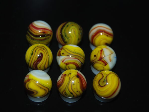 9 Beautiful HTF Jabo Classic Swirl Marbles