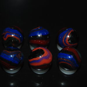 6 Beautiful HTF Jabo Classic Swirl Marbles