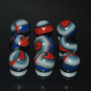 9 Beautiful HTF Jabo Classic Swirl Marbles