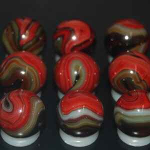 9 Beautiful HTF Jabo Classic Swirl Marbles