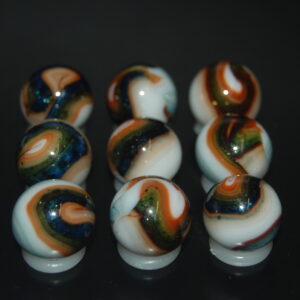 9 Beautiful HTF Jabo Classic Swirl Marbles