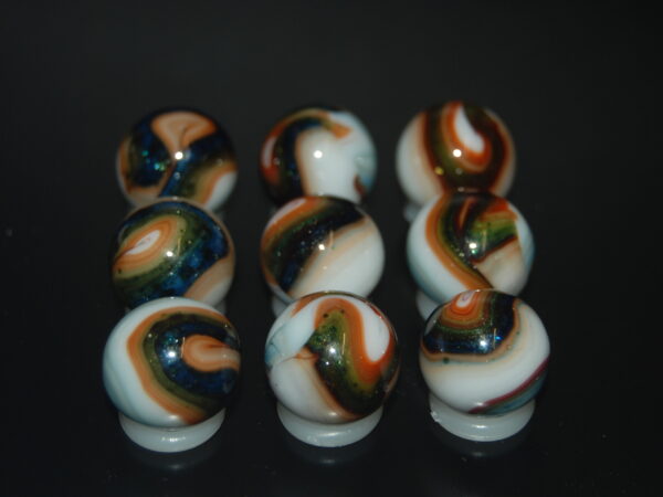 9 Beautiful HTF Jabo Classic Swirl Marbles