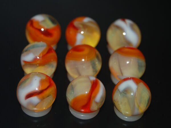 9 Beautiful HTF Jabo Classic Swirl Marbles