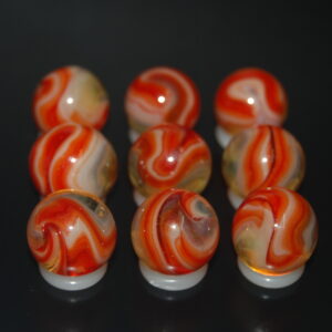 9 Beautiful HTF Jabo Classic Swirl Marbles