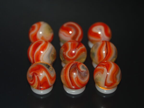 9 Beautiful HTF Jabo Classic Swirl Marbles