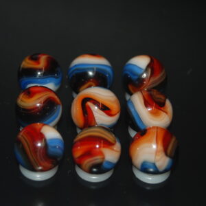 9 Beautiful HTF Jabo Classic Swirl Marbles