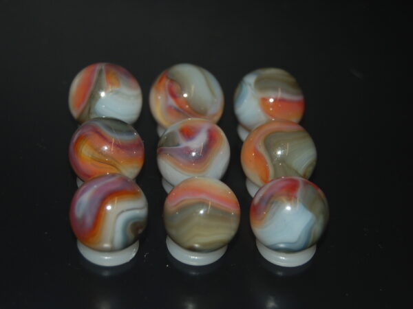 9 Beautiful HTF Jabo Classic Swirl Marbles