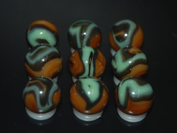 9 Beautiful HTF Jabo Classic Swirl Marbles