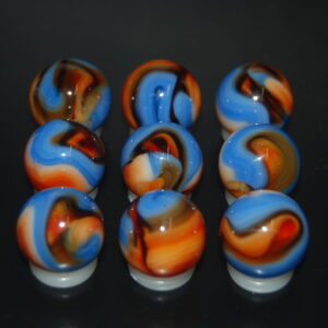 9 Beautiful HTF Jabo Classic Swirl Marbles