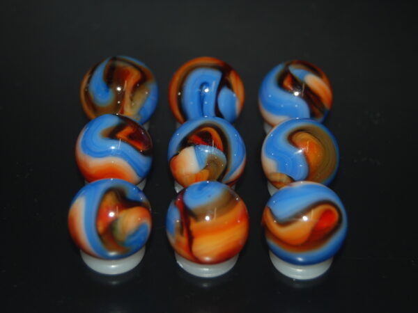 9 Beautiful HTF Jabo Classic Swirl Marbles