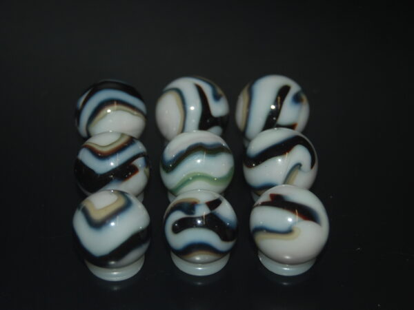 9 Beautiful HTF Jabo Classic Swirl Marbles