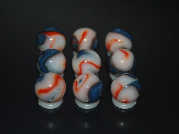 9 Beautiful HTF Jabo Classic Swirl Marbles