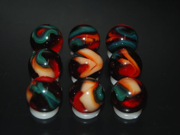 9 Beautiful HTF Jabo Classic Swirl Marbles