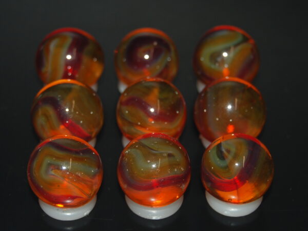 9 Beautiful HTF Jabo Classic Swirl Marbles