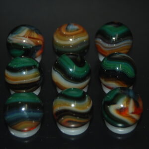 9 Beautiful HTF Jabo Classic Swirl Marbles