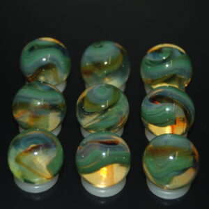 9 Beautiful HTF Jabo Classic Swirl Marbles