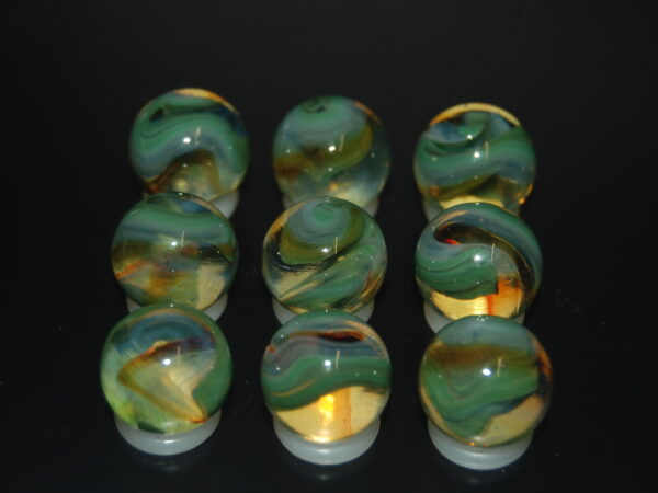 9 Beautiful HTF Jabo Classic Swirl Marbles