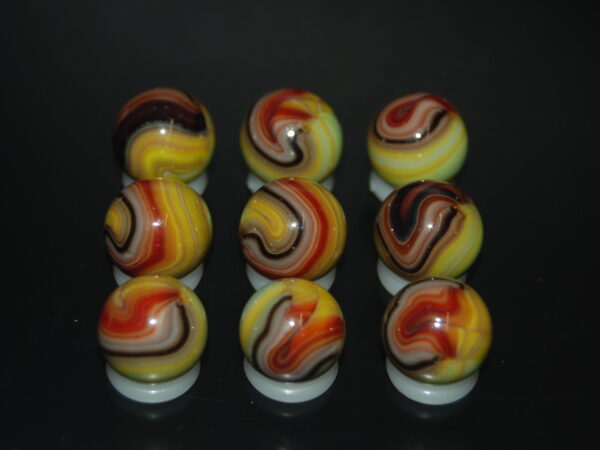 9 Beautiful HTF Jabo Classic Swirl Marbles