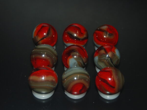 9 Beautiful HTF Jabo Classic Swirl Marbles